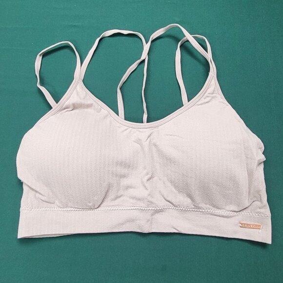NWOT Set of three Danskin brand bralettes in cream, tan, and stone EUC size L - Picture 6 of 16